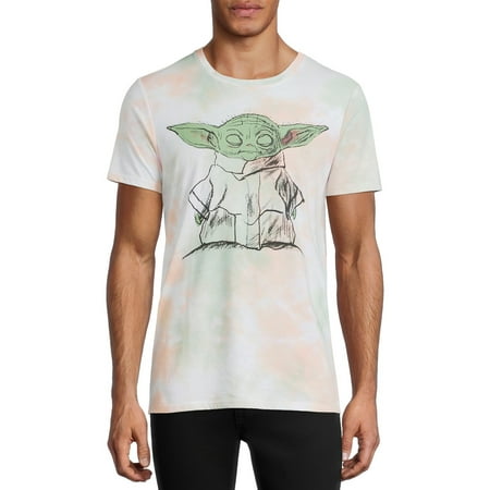 Star Wars Mandalorian Men's & Big Men's Tie Dye Short Sleeve Graphic T-Shirt