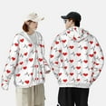 thumbnail image 6 of Balery Heartbeat Symbol Men's Women's UPF 50+ Sun Protection Lightweight Hoodie Performance Long Sleeve Shirt for Fishing Running-3X-Large, 6 of 9
