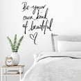 thumbnail image 5 of BZUEPRS Motivational Wall Decals Be Your Unique Self Inspirational Quotes Wall Decals Wall Decor Home Decor Living Room, Bedroom, Office, Bathroom, Home Decor (Black), 5 of 7