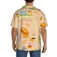 thumbnail image 5 of Sigee Scandinavian Style Hygge Print Men's Shirts Casual Button Down Short Sleeve Summer Beach Shirt Hawaiian Vacation Shirts Tee Shirt-4X-Large, 5 of 7