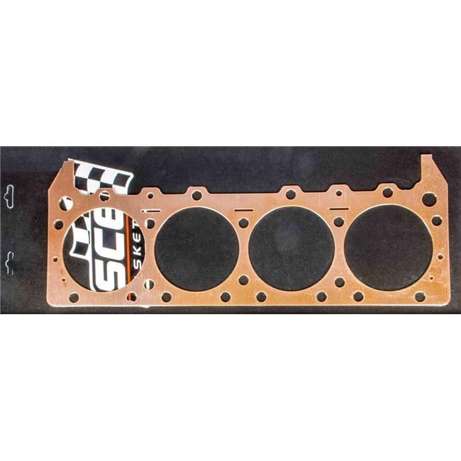SCE Gaskets P643862 4.380 x 0.062 in. Copper Head Gasket for Big Block