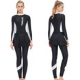 thumbnail image 1 of Traje de baño de una pieza para mujer, traje de surf de manga larga, pantalones nuevos, traje de buceo, traje de baño conservador, 1 of 5