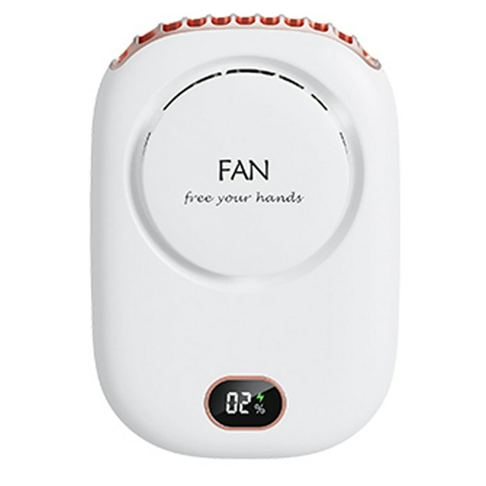 Irfora Necklace Fan Mini Wearable Fans Neckband Fan USB Rechargeable Quiet 3 Speed Hand Free Fan