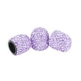 thumbnail image 2 of Unique Bargains 4PCS Purple Valve Stem Caps Faux Car Tire Valve Caps Chrome Dustproof, 2 of 5