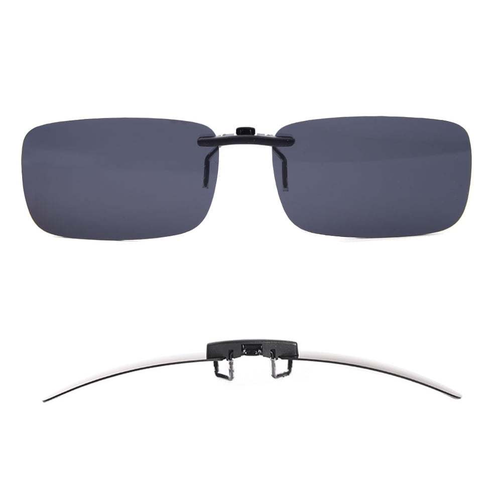 Polar Optics Occhiali Da Sole Con Clip 48rec3 | Nero Polarizzato Full Montatura Con Custodia - Foto 2