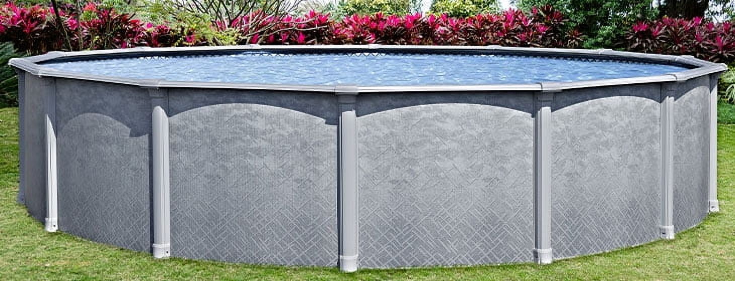 Lake Effect Pools Lifestyle 27' Round 54" Resin Protected Steel Wall Above Ground Swimming Pool