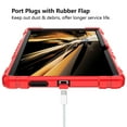 thumbnail image 5 of SOATUTO For T-Mobile Revvl Tab 5G Come With Tempered Glass Screen Protector Film Tablet Case with Kickstand / Shoulder Strap Kids Friendly Shell Fit for T-Mobile Revvl 10.36 inch - Red+Black/1 Pcs, 5 of 6