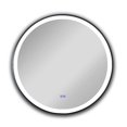 thumbnail image 1 of Chloe Lighting CH9M074EB24-RND Miroir Rond à Écran Tactile DEL Encastré de 24 Po, 3 Températures de Couleur 3000K-6000K, Luminosité, 1 of 1