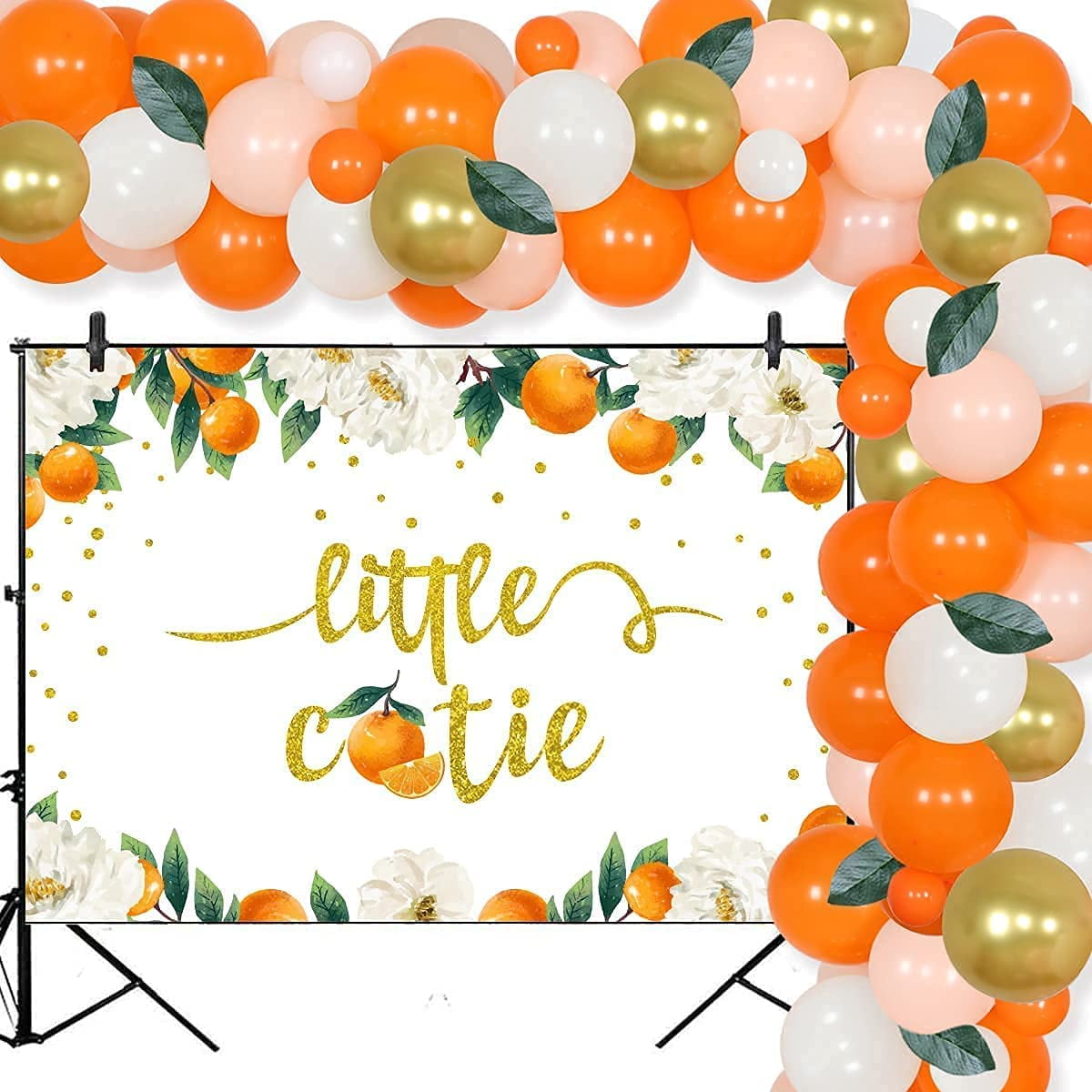 Buy Little Cutie Baby Shower Decorations Orange Balloon Garland A