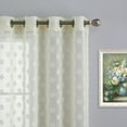 CAROMIO Farmhouse Beige Curtains Floral Curtains Sheer Curtains 95