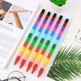 thumbnail image 3 of Eummy 6pcs Stacking Pencils for Kids 12 Colors Buildable Crayons Creativity Development Stackable Crayons Set DIY Graffiti Pencils Building Blocks Colorful Crayon for Office School, 3 of 11