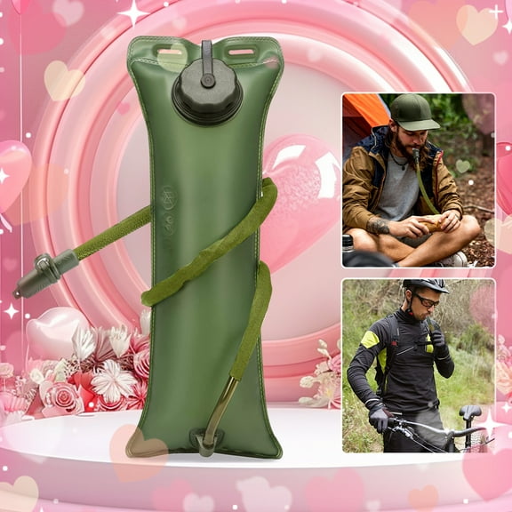 ENFOURCLASS 2.5L / 3L Leakproof Hydration Bladder for Hiking, Camping, Cycling, Beach & Valentine’s Gifts