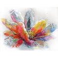 thumbnail image 2 of Atelier B Art Studio 24x19 Gold Ornate Wood Framed with Double Matting Museum Art Print Titled - ABSTRACT FLOWER WITH TEXTURE, 2 of 4