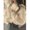 Beige, variant on Womens Beige Crew Neck Long Sleeve Cropped Knit Sweater, Casual Solid