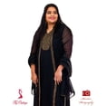 thumbnail image 3 of Black Georgette Embroided Gown, 3 of 4