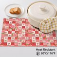 thumbnail image 5 of Placemat, Pioneer Flower Floral Print Pattern Place Mats Table Mat Set Of 2, PVC Washable Placemats for Party Kitchen Dining Decoration, 18x12 Inch, Fade Resistant, 5 of 6