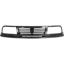 Grille Assembly Compatible With 1991-1995 Suzuki Sidekick Sport Utility Painted Black Shell and Insert