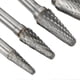 thumbnail image 3 of L Type 5pcs Carbide Rotary Burr Set Double Cut 6mm Shank Rotary Files for Engraving Polishing Grinding, 3 of 5