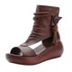 thumbnail image 1 of Amzcrzy Zapatos de mujer,Zapatos de mujer,Zapatillas de mujer, Sandalias romanas de verano con boca de pez y suela gruesa con cuña para mujer Sandalias Mujer Zapatillas De Casa, 1 of 3