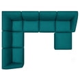 thumbnail image 3 of Modway Comprise Sectional Sofa, Teal Fabric, 3 of 3