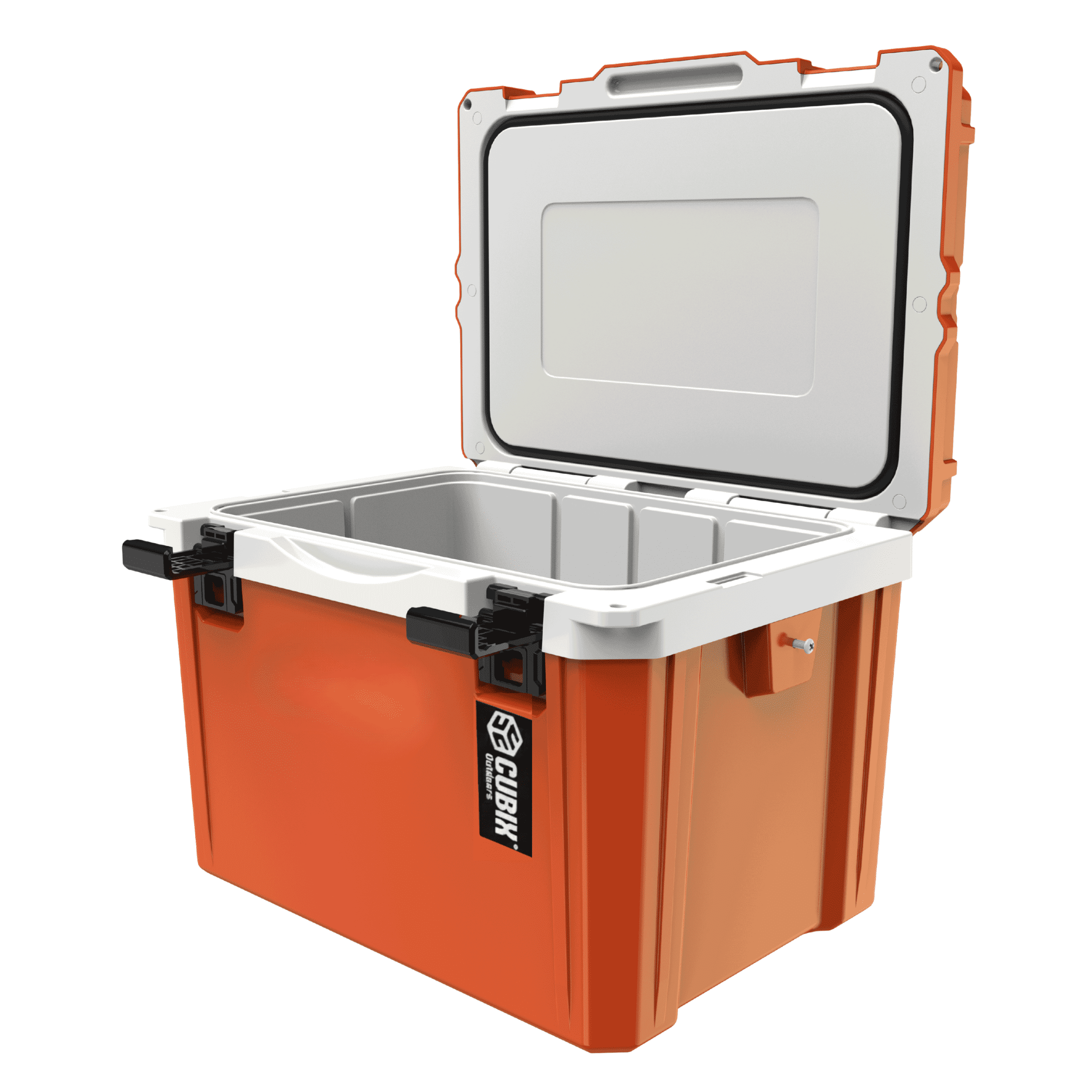 Cubix Outdoors® 20Q Lightweight Portable Insulated Hard Cooler Fits 30 Cans - Ember Orange