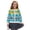 American Tribal Teal Yellow, variant on Girls Fashion Cardigan, Lightweight Long Sleeve Printed Cover Up, Soft Polyester Round Neck Button Down Top Fall Jackets, Machine Washable, Ages 5-6, Colorful Paw Gray