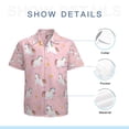 thumbnail image 7 of High Quality Hawaiian Shirts for Men Short Sleeve Aloha Beach Shirt Floral Summer Casual Button Down Shirts Blouses E4ABU5, 7 of 7