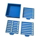 thumbnail image 4 of Sticky Note Soporter con dispensador de nota de semicates de plantilla Organizador de oficina de oficina de tarjetas de negocios fáciles de usar para Azul, 4 of 8