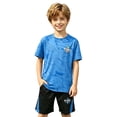 thumbnail image 4 of Oiyii Boys Outfits Short Sleeve Round Neck T Shirt Shorts Set Summer Sport Clothes Sets, Sizes 5-15, 4 of 5