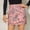 Pink, variant on Herrnalise Womens High Waist Polka Dot Pleated Skirt Fashion Women High Waist Printing Slim Sexy Zipper Casual A-Line Mini Skirt