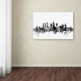 thumbnail image 4 of Trademark Fine Art Michael Tompsett Atlanta Georgia Skyline B&W Canvas Wall Art - 22x32, 4 of 4