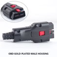thumbnail image 2 of Riwesomey Adaptador de 16 pines que conecta las herramientas de reparación del conector chapado en oro OBD 2 para los accesorios del Vehículos, repuestos y accesorios Mis, 2 of 6