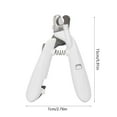 thumbnail image 3 of Coupe-ongles pour Animaux avec Lumière Led et Lime à Ongles Outil de Coupe Sûr pour Chats et Chiens Fournitures de Toilettage Usage Professionnel, 3 of 6
