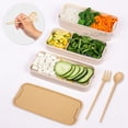 thumbnail image 3 of Toppers Lunch Box Blanco, Tupper 3 Pisos, Lonchera Térmica 900 Ml Magma Life MG214, 3 of 6