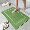 thumbnail image 5 of Dan River Green Bath Mat Classic Set 2 piece 21x34 in Soft Quick Drying Cotton Bathroom Rugs, 5 of 6