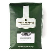 Fresh Roasted Coffee, Unroasted Colombian Coffee Beans, 80 oz