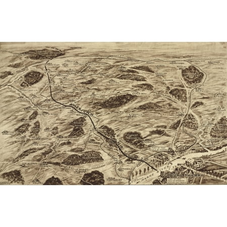 Large Us Map World War 1 Map Of US Battle Positions At The Beginning Of The Second Battle Of The Marne The Dark Line History ()