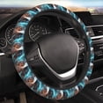 thumbnail image 5 of Kdxio Blue Dragon And White Tiger Print Elastic Stretch Steering Wheel Cover,Auto Steering Wheel Cover,15 Inch Anti-Slip,Warm in Winter and Cool in Summer,Fit Suvs,Vans Cars,Trucks, 5 of 7