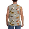 thumbnail image 4 of Kdxio Cute Dog for Men's Muscle T-shirt,Sleeveless for Workout Running Athletic Gym Lounge Casual, 4 of 7