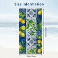 thumbnail image 3 of PHYHOO Lemon Fruits Leaves Beach Towels Oversized Microfiber Beach Towel for Adults Super Absorbent Sand Free Pool Towels for Outdoor Travel Swim Pool Camping 30x60in, 3 of 8
