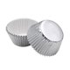thumbnail image 2 of Nvzi Molde para cupcakes de papel de aluminio grueso de 100 mm, molde para mini pasteles y panqueques (plateado), 2 of 5