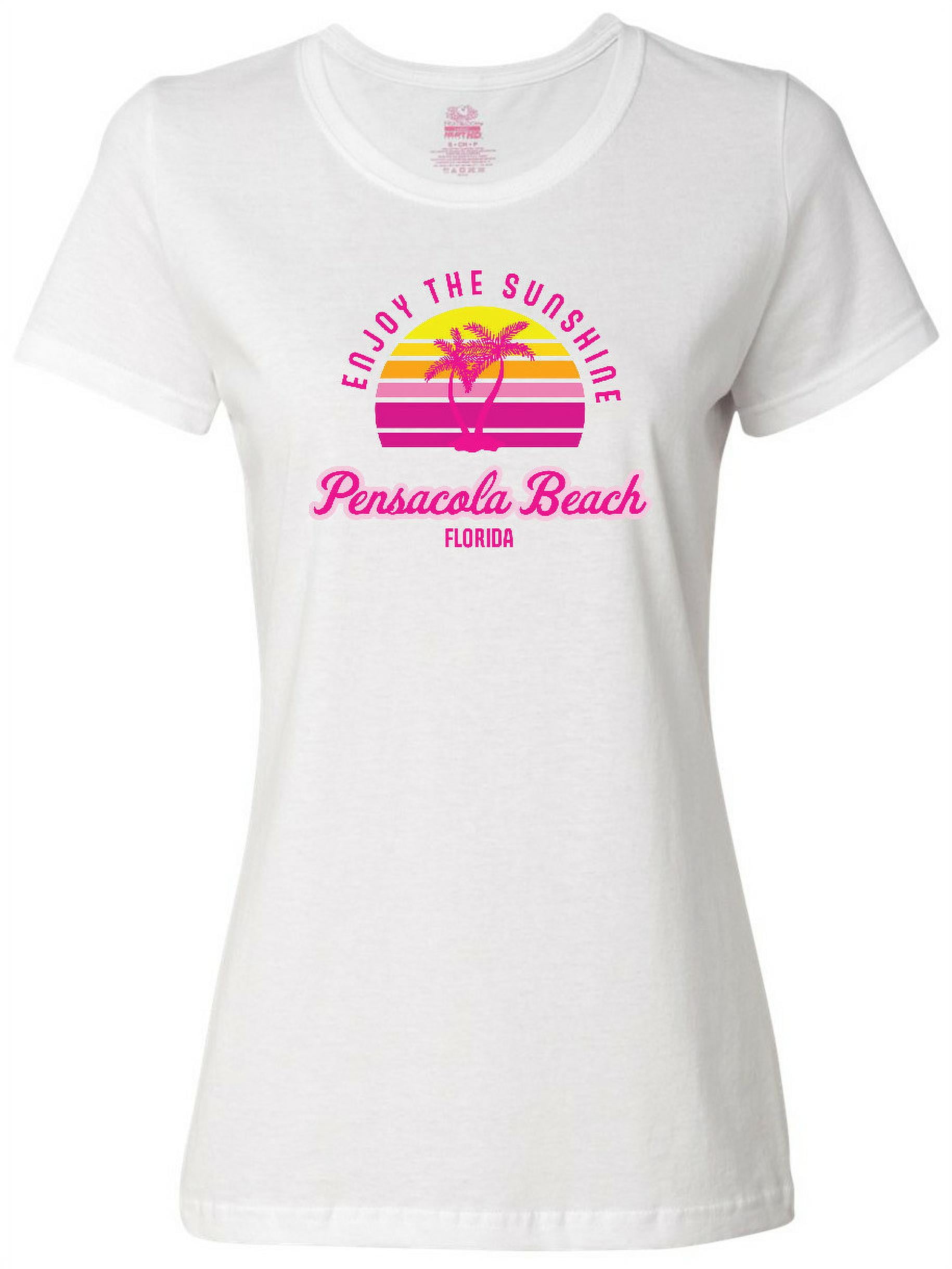 Inktastic Summer Enjoy the Sunshine Pensacola Beach Florida in Pink Women's  T-Shirt - Walmart.com