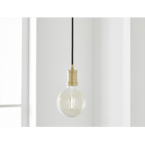 Better Homes & Gardens 57" Architectural Pendant Light, Adjustable Cord, G40 LED Decorative bulb