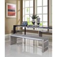 thumbnail image 1 of Modway Gridiron Medium Stainless Steel Bench, Set, 1 of 4
