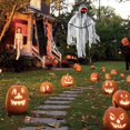 thumbnail image 4 of PEIXUN Halloween Animated Hanging Scary Hanging Faceless Grim Swing White Robe With Creepy Sound And Light For Indoor Outdoor Decor Prop, 4 of 7