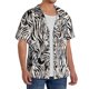 thumbnail image 2 of Fotbe Leopard And Zebra Camisa Estampada de Manga Corta para Hombre, Casual de Verano, Estilo Playero, Sin Arrugas-3X-Large, 2 of 5