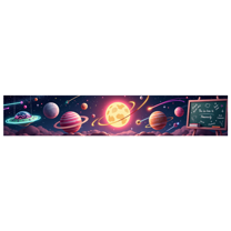 LUUFILx Galaxy Space Banner Backdrop Cosmic Universe Birthday Party Decorations Planet Scene Themed Background Photography Props Stars Astronomy Event Decor
