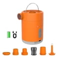 thumbnail image 2 of LOVIVER Electric Air Pump High Power Lightweight Inflation Device with Camping Light Orange, 2 of 8