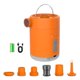 thumbnail image 2 of Bomba de aire eléctrica compacta para colchones inflables y anillos de natación. Naranja, 2 of 9