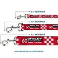 thumbnail image 3 of Carroll Shelby Pet Leash, Dog Leash, Shelby 60th Anniversary Checker Red Black White, 6 Feet Long 1.0 Inch Wide, 3 of 6